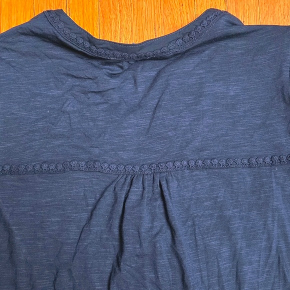 NWT DEMOCRACY PESANT top with front embroidery and lace detailing Sz M - Picture 3 of 5